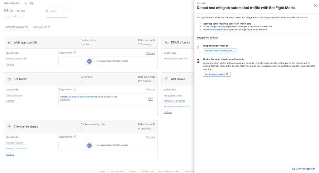 Cloudflare Bot Fight Mode